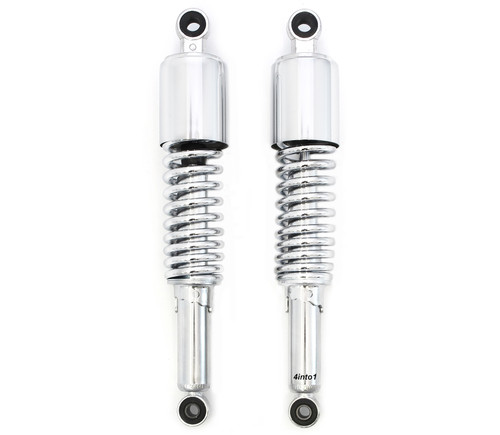 Reproduction Shocks - Chrome - Eye / Eye - 350mm (13 3/4") - Kawasaki KZ650/750/900/1000